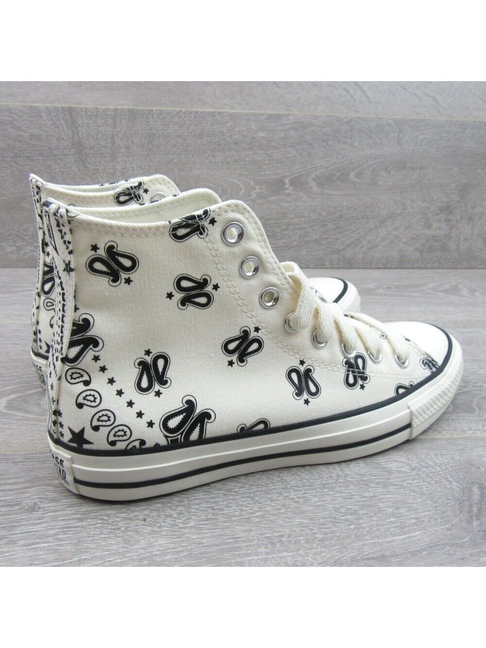 Converse Chuck Taylor All Star HI Paisley Sneakers Womens Size 8.5 NEW - Picture 7 of 16